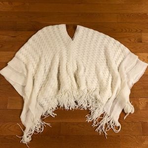 Sparkly White Poncho